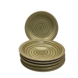 Totally Today Green Swirl Desert / Salad Plates